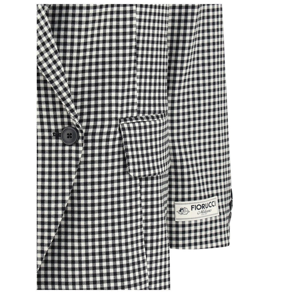 Fiorucci Multicolor Fleece Wool Blazer