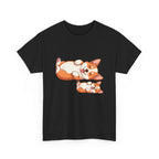 Corgi Pals Cute Cartoon Tee 🐶✨