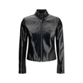 Courrèges Black Cotton Full-Length Jacket