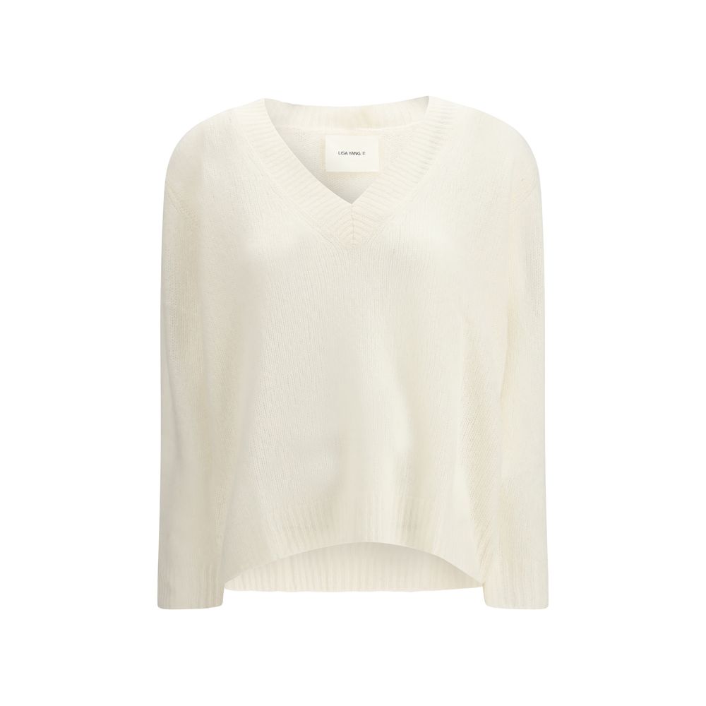 Lisa Yang White Cashmere Sweater