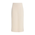 Fabiana Filippi Beige Modal Midi Skirt