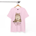 Too Glam to Care Cat Graphic Cotton Tee