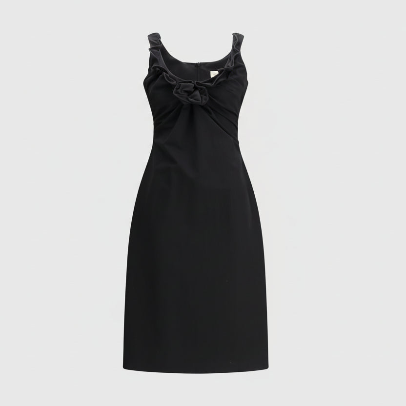 Magda Butrym Black Cotton Casual Dress