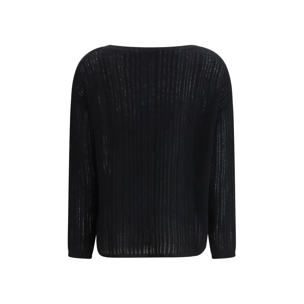 Allude Black Cashmere Sweater