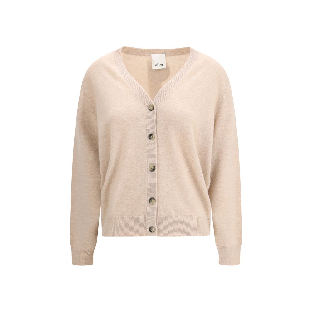 Allude Beige Cashmere Cardigan