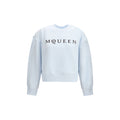 Alexander McQueen Blue Cotton Sweatshirt