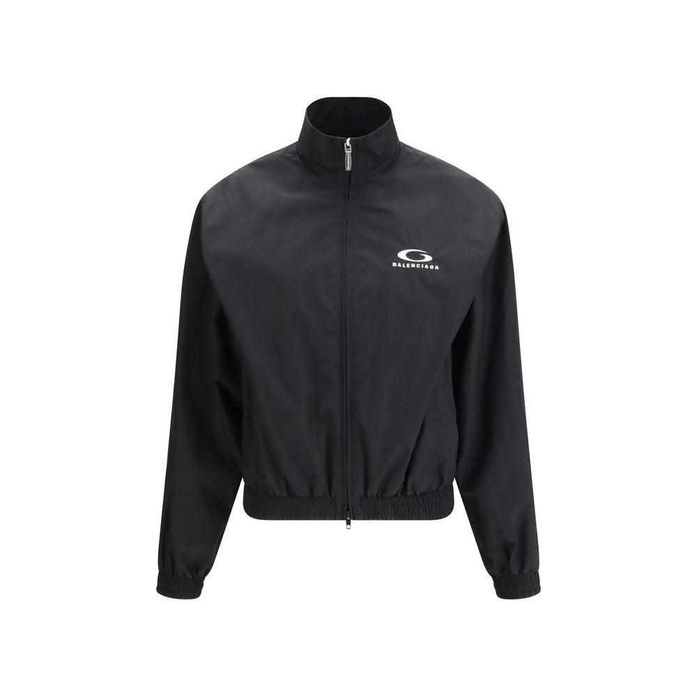 Balenciaga Black Cotton Shell Jacket