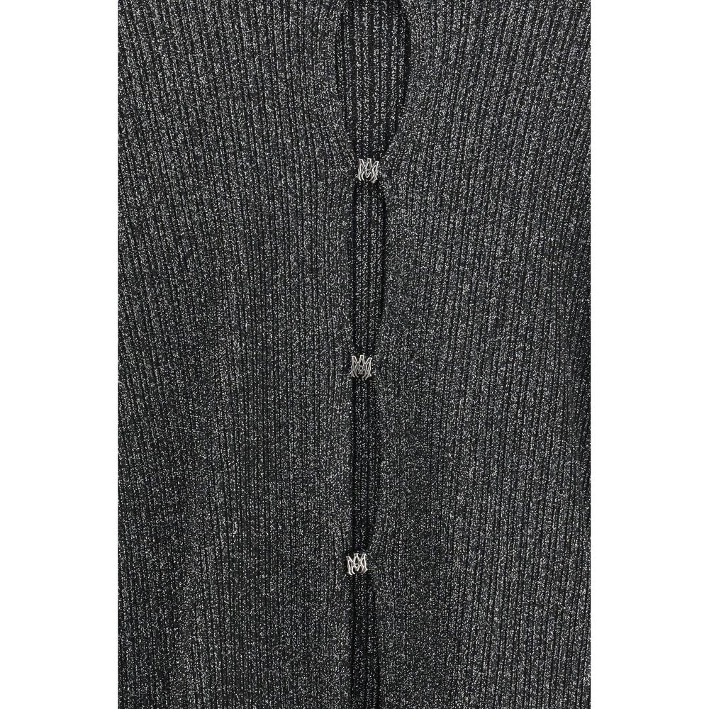 Amiri Black Viscose Cardigan