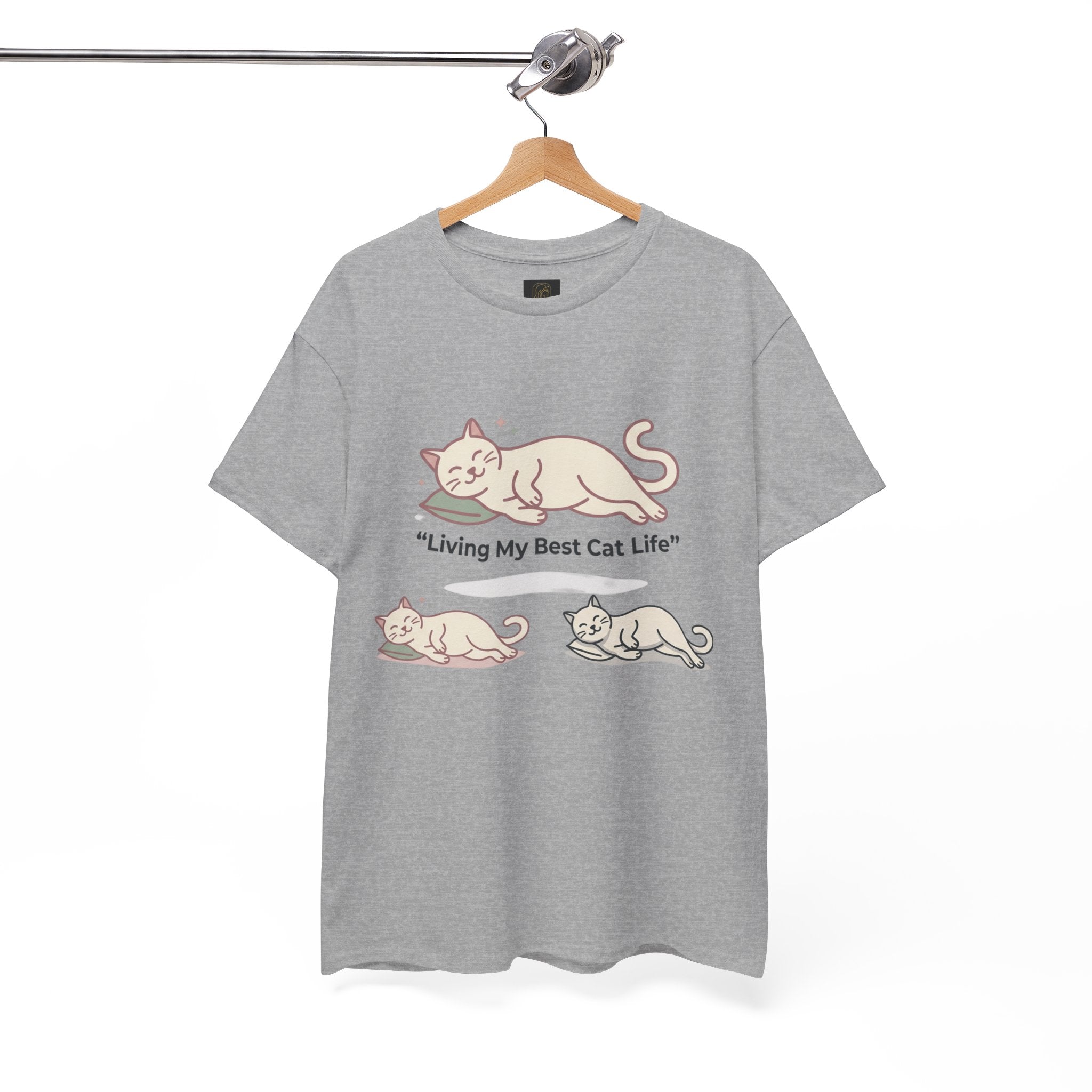 Unbothered but Caffeinated Cat Graphic Cotton Tee
