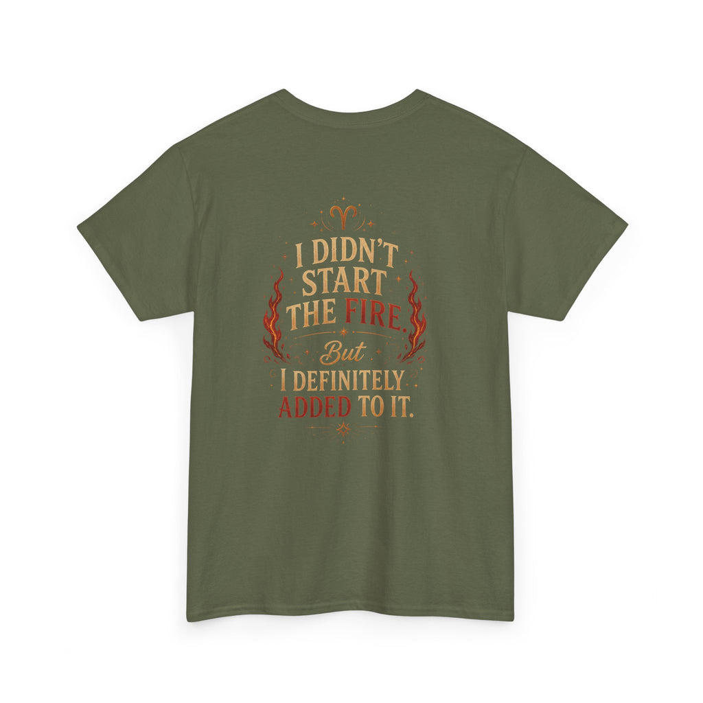 Aries Cat Zodiac Tee