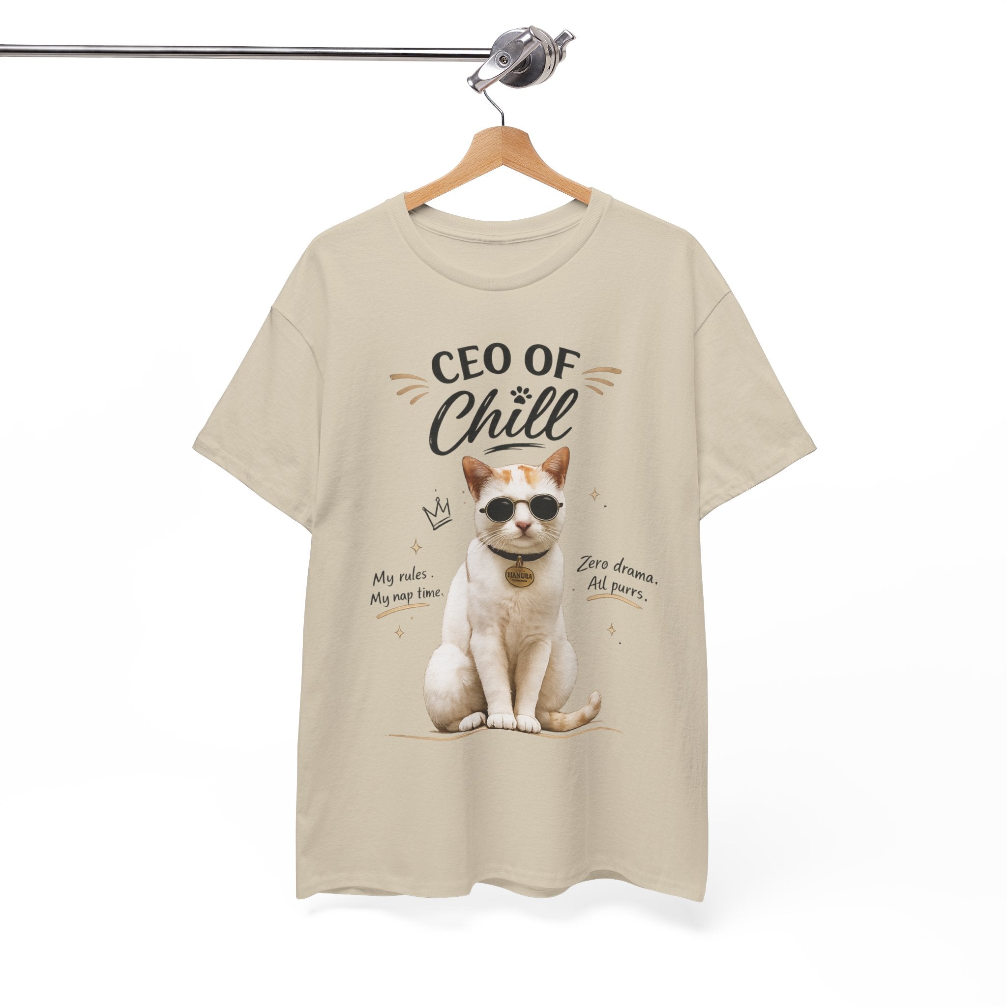 CEO of Chill Cat Graphic Cotton T-Shirt