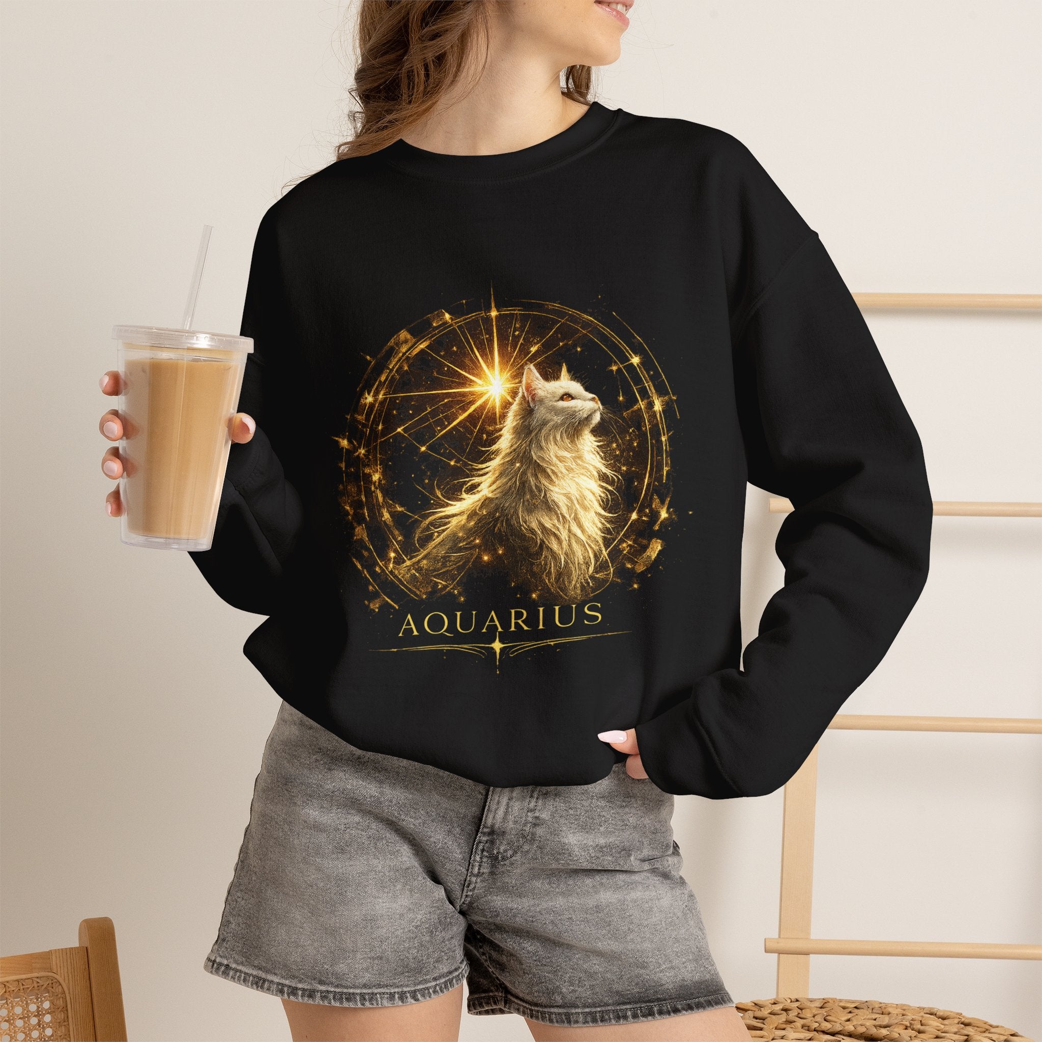 Aquarius Zodiac Crewneck Sweatshirt