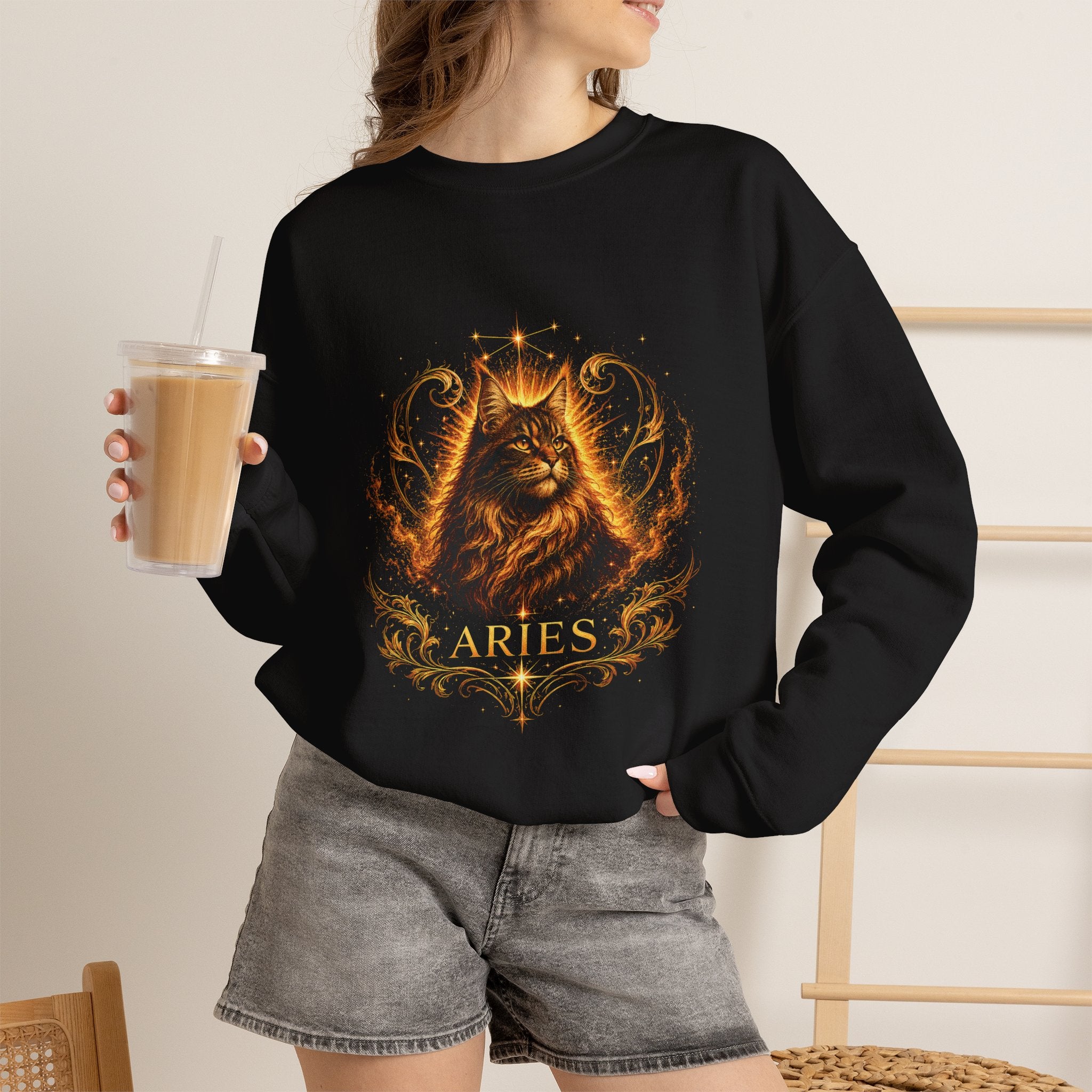 Aries Zodiac Crewneck Sweatshirt