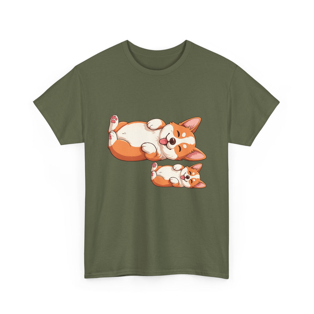 Corgi Pals Cute Cartoon Tee 🐶✨