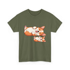 Corgi Pals Cute Cartoon Tee 🐶✨