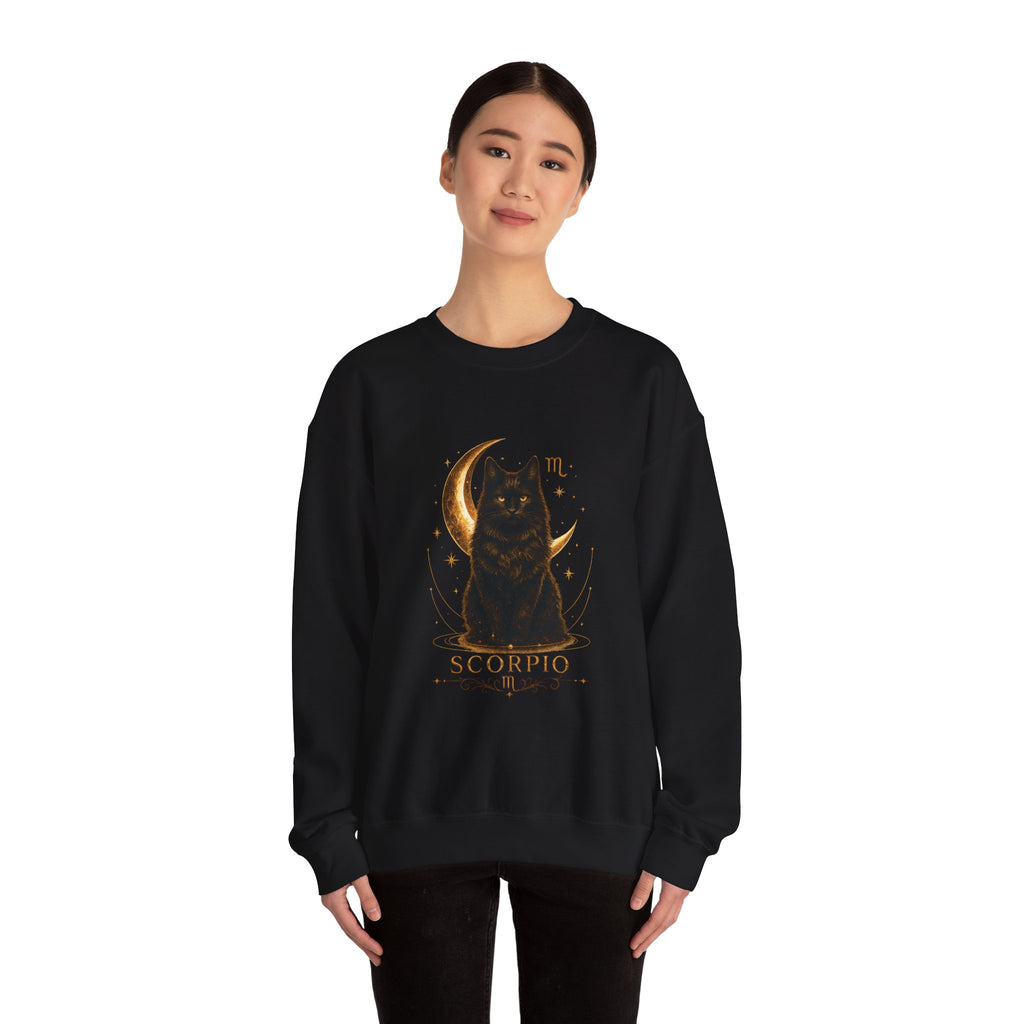 Scorpio Moon Cat Crewneck Sweatshirt