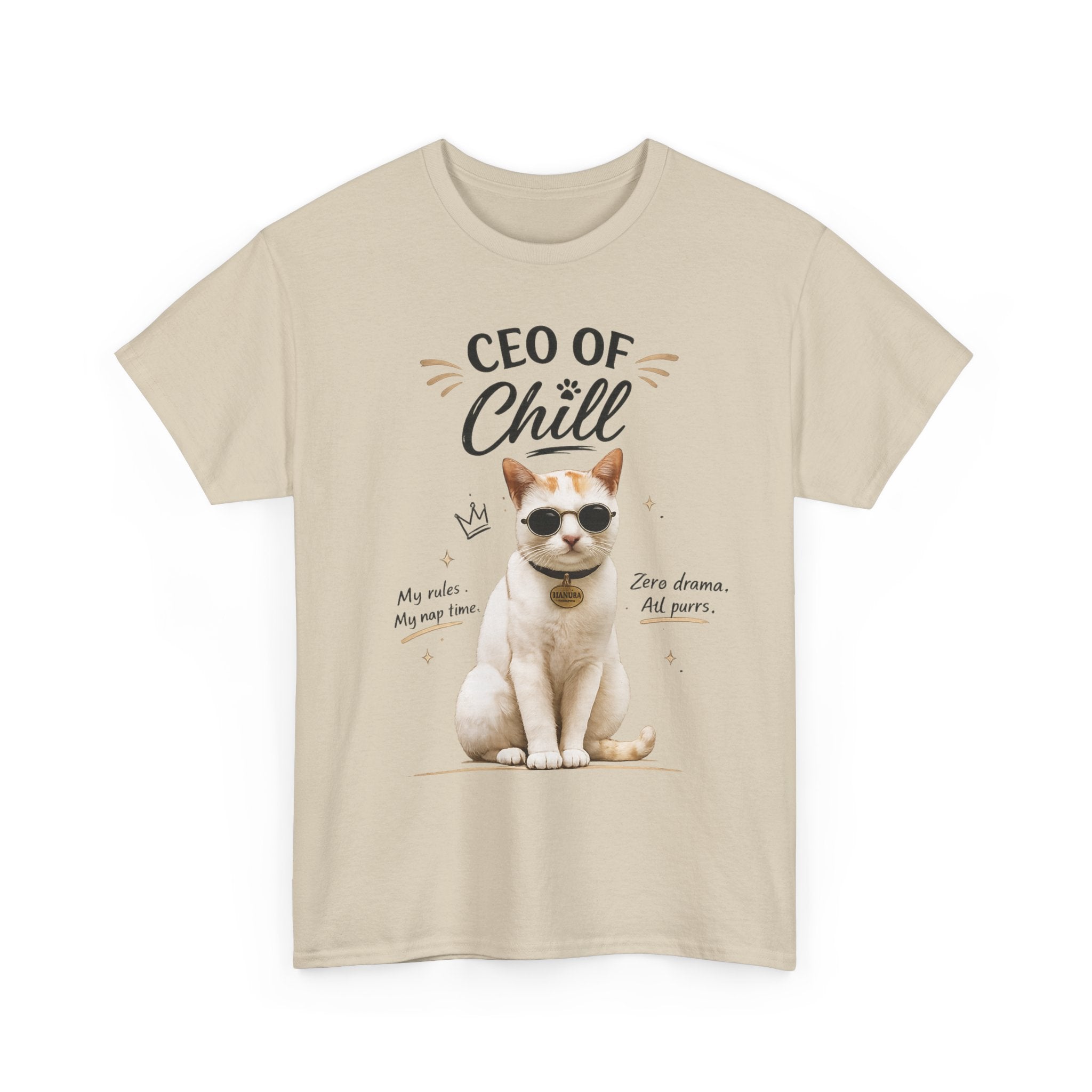 CEO of Chill Cat Graphic Cotton T-Shirt