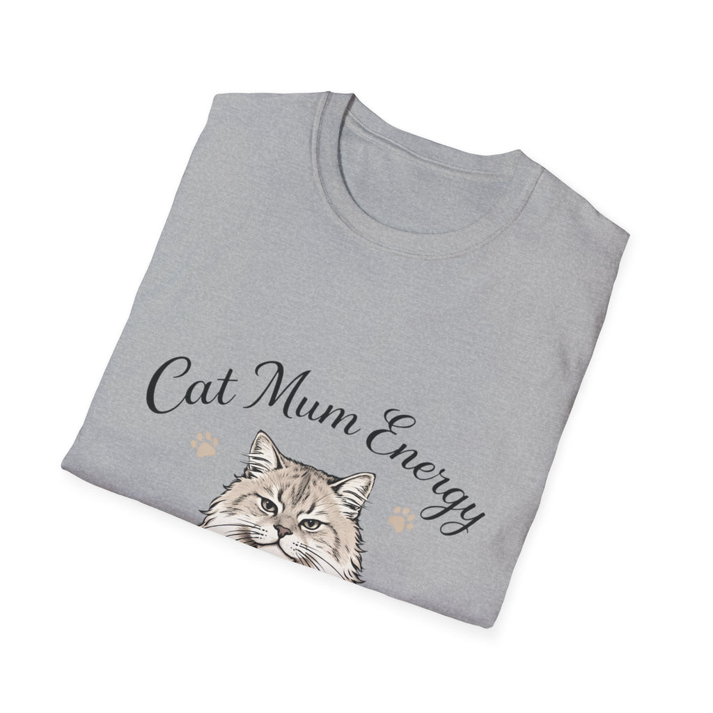 Cat Mum Energy T-Shirt