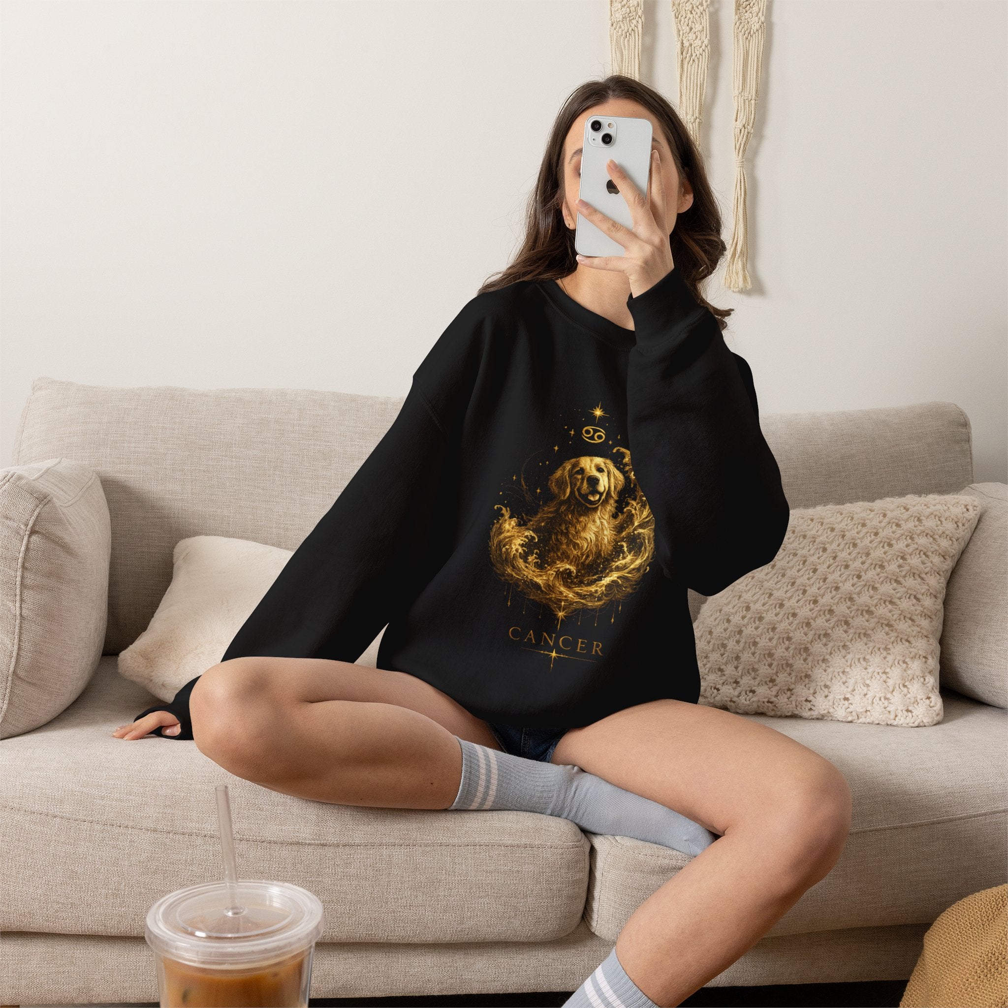Cancer Zodiac Crewneck Sweatshirt