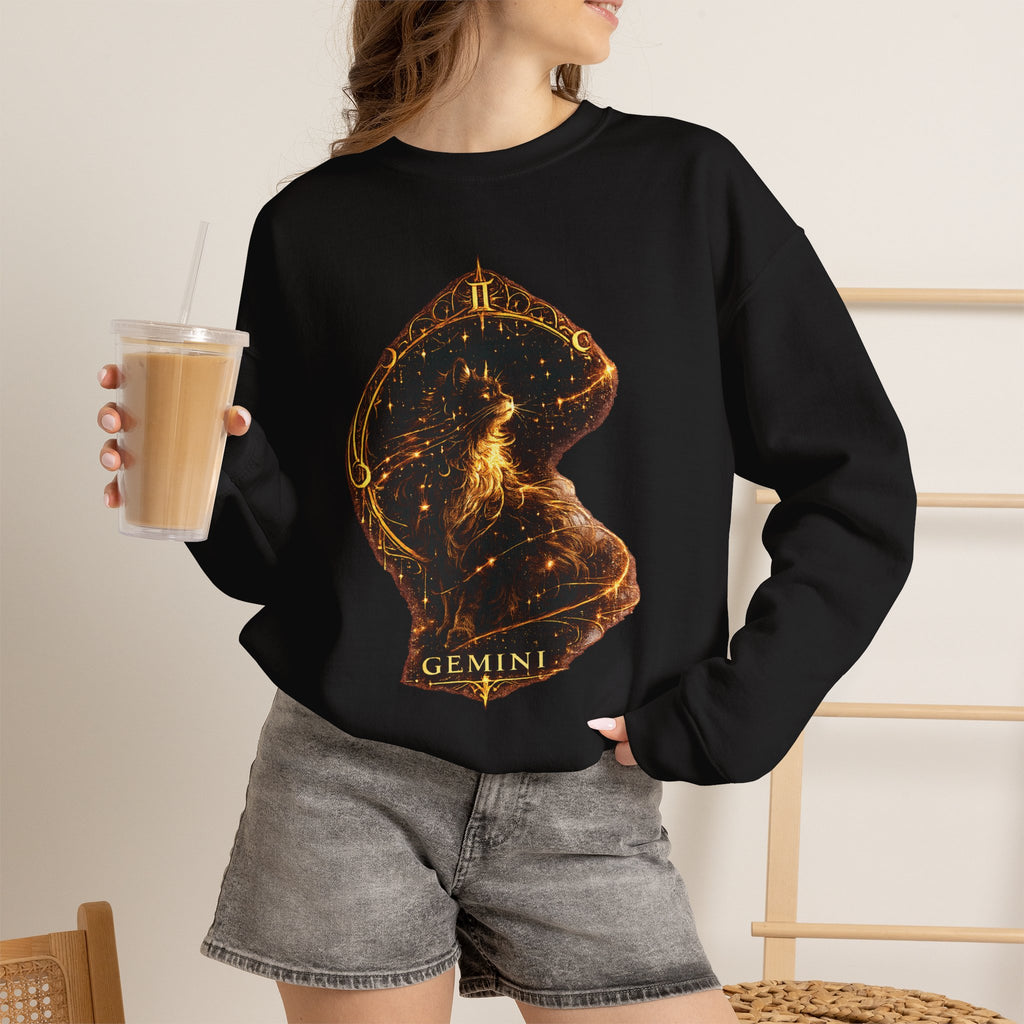 Gemini Cat Zodiac Sweatshirt