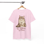 Too Glam to Care Cat Graphic Cotton Tee