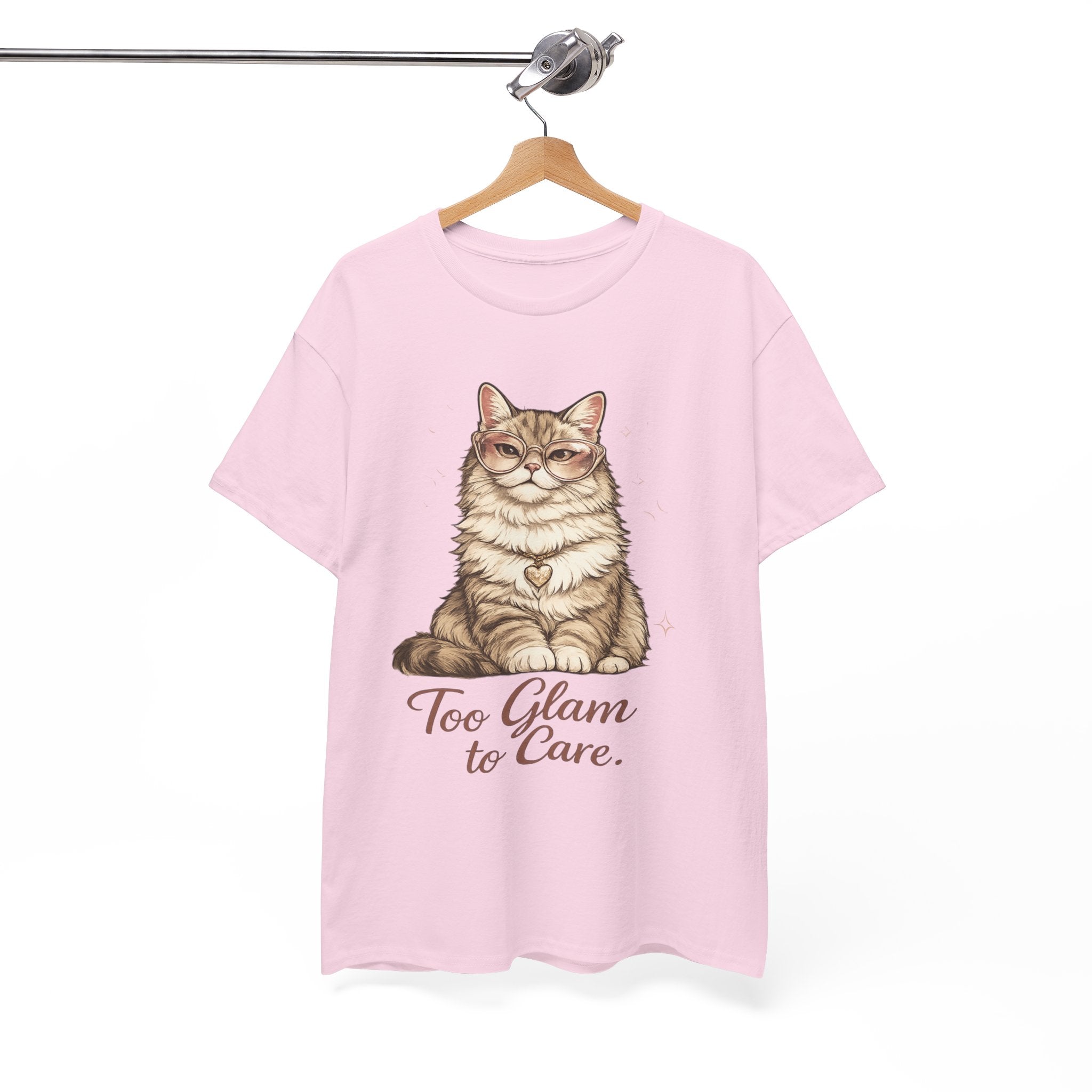 Too Glam to Care Cat Graphic Cotton Tee
