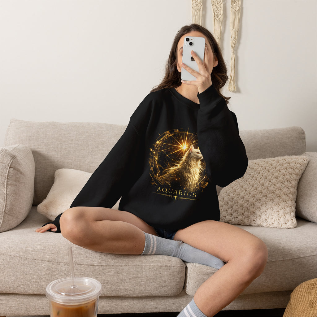 Aquarius Zodiac Crewneck Sweatshirt