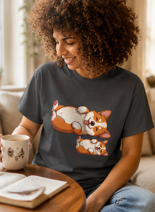Cute Corgi Duo T-Shirt 🐶✨