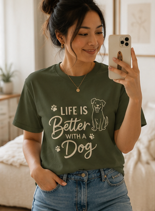 Dog Lover T-Shirt 🐶🤍