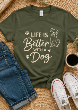 Dog Lover T-Shirt 🐶🤍