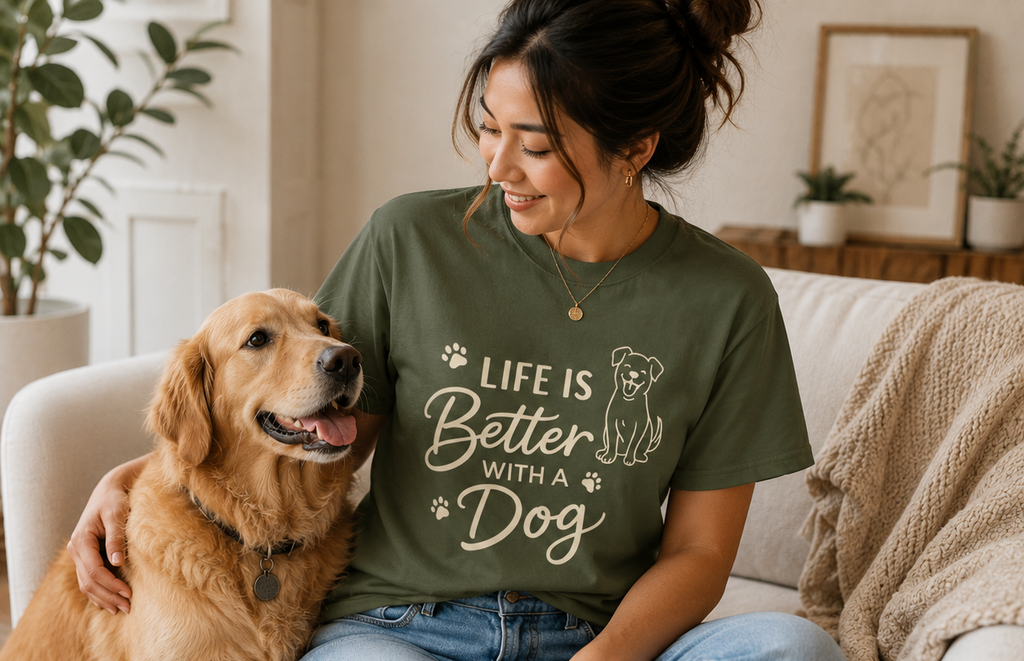 Dog Lover T-Shirt 🐶🤍