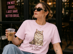 Too Glam to Care Cat Graphic Cotton Tee