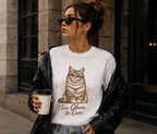 Cat T-Shirt — “Too Glam to Care” ✨🐱