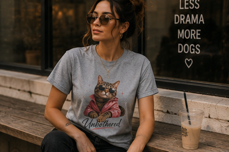 Unbothered Cat T-Shirt 😎🐱