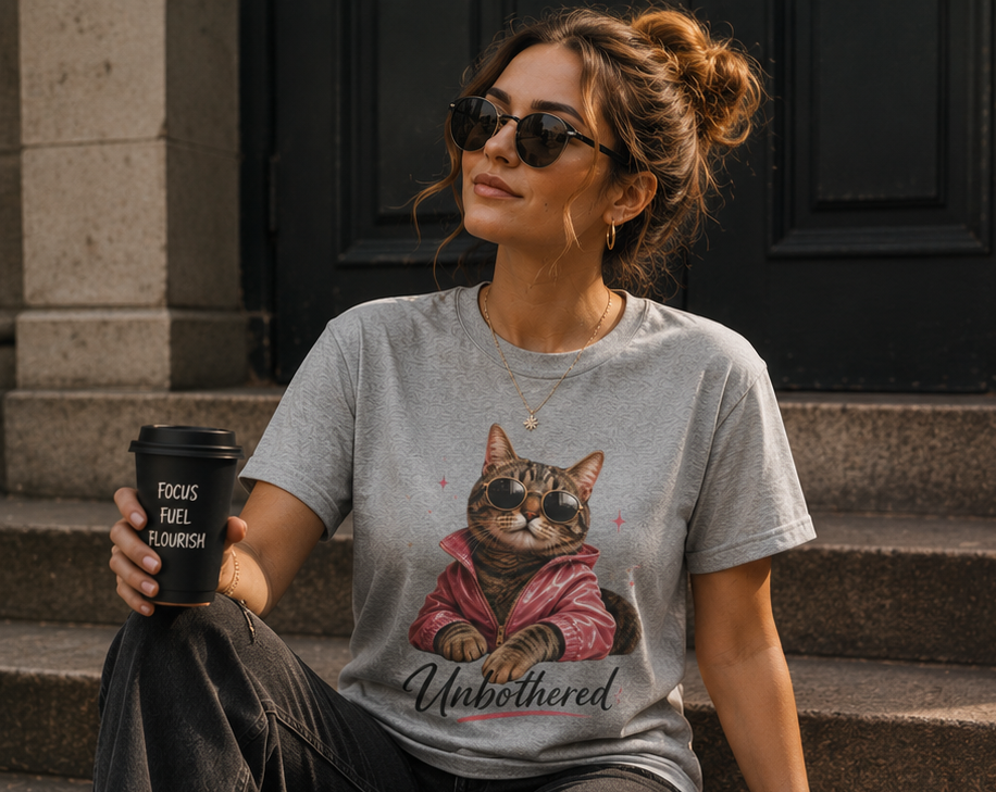 Unbothered Cat T-Shirt 😎🐱