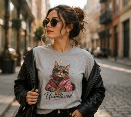 Unbothered Cat T-Shirt 😎🐱