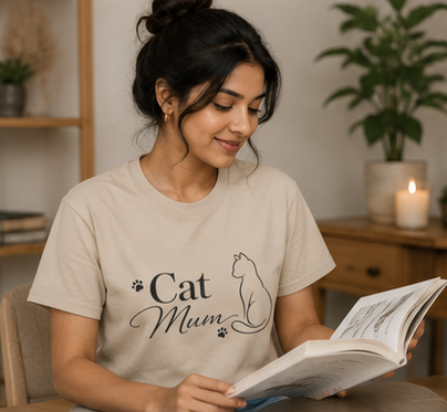 Cat Mum T-Shirt 🐾🤍