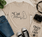 Cat Mum T-Shirt 🐾🤍