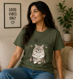 Cat Mum Energy Graphic T-Shirt
