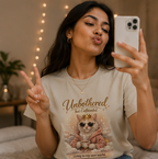 Cat ‘Unbothered but Caffeinated’ Tee ☕🐱