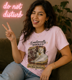 Emotionally Booked Cat Graphic T-Shirt