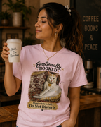 Emotionally Booked Cat Graphic T-Shirt