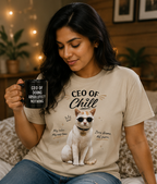 CEO of Chill Cat Graphic Cotton T-Shirt