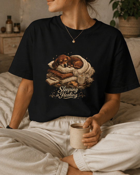 Cozy Dog Nap Graphic Tee