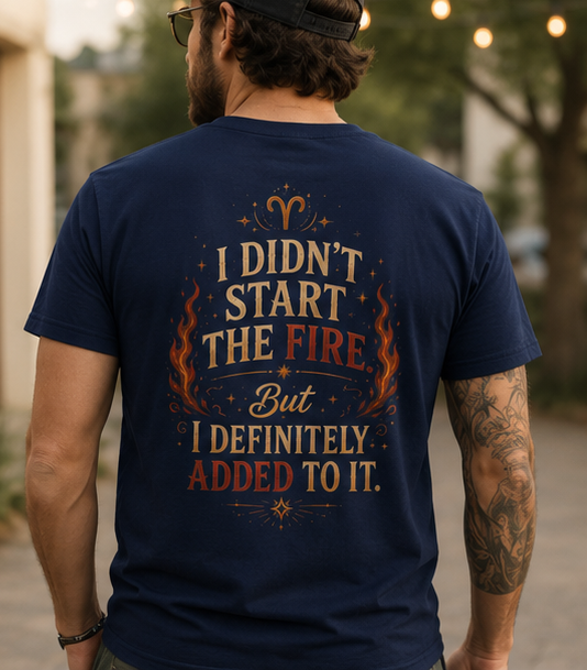 Aries Cat Zodiac Tee
