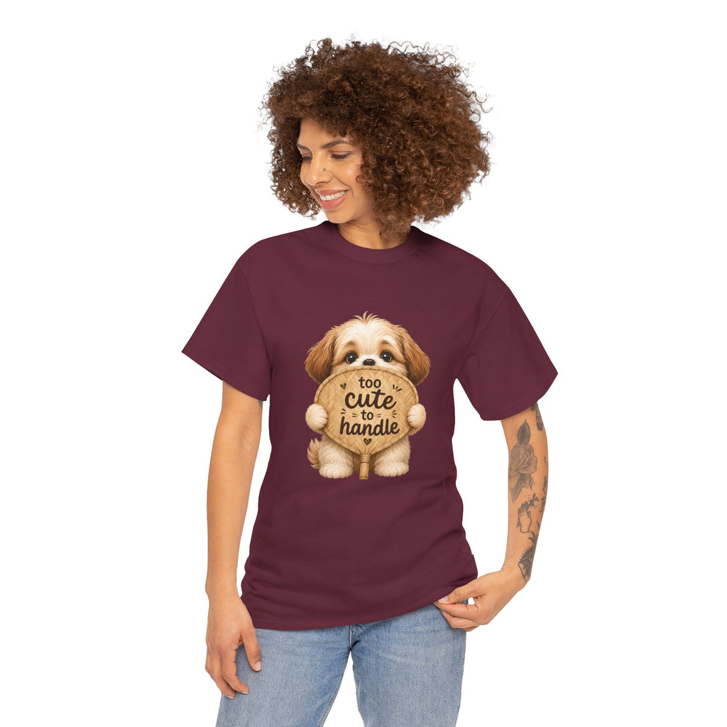 Cute Puppy "Too Cute to Handle" Tee