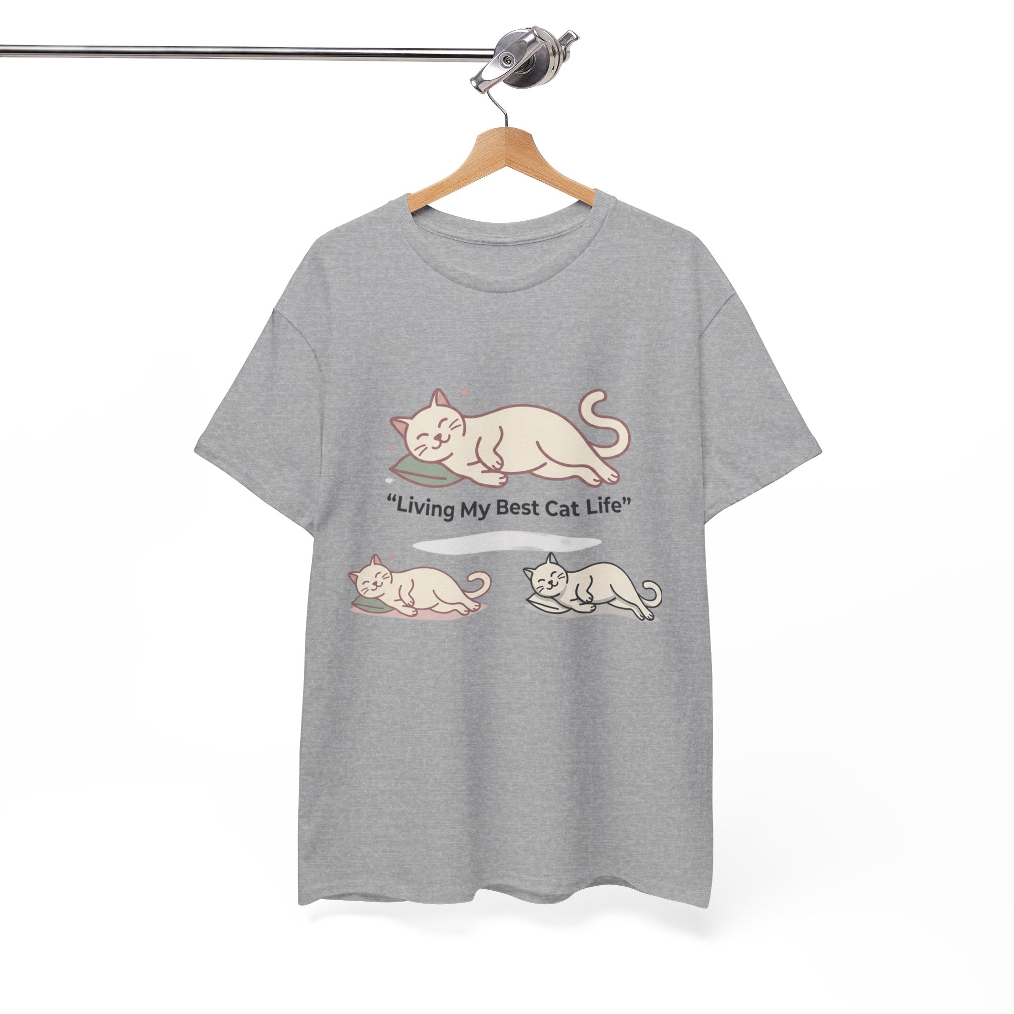 Unbothered but Caffeinated Cat Graphic Cotton Tee