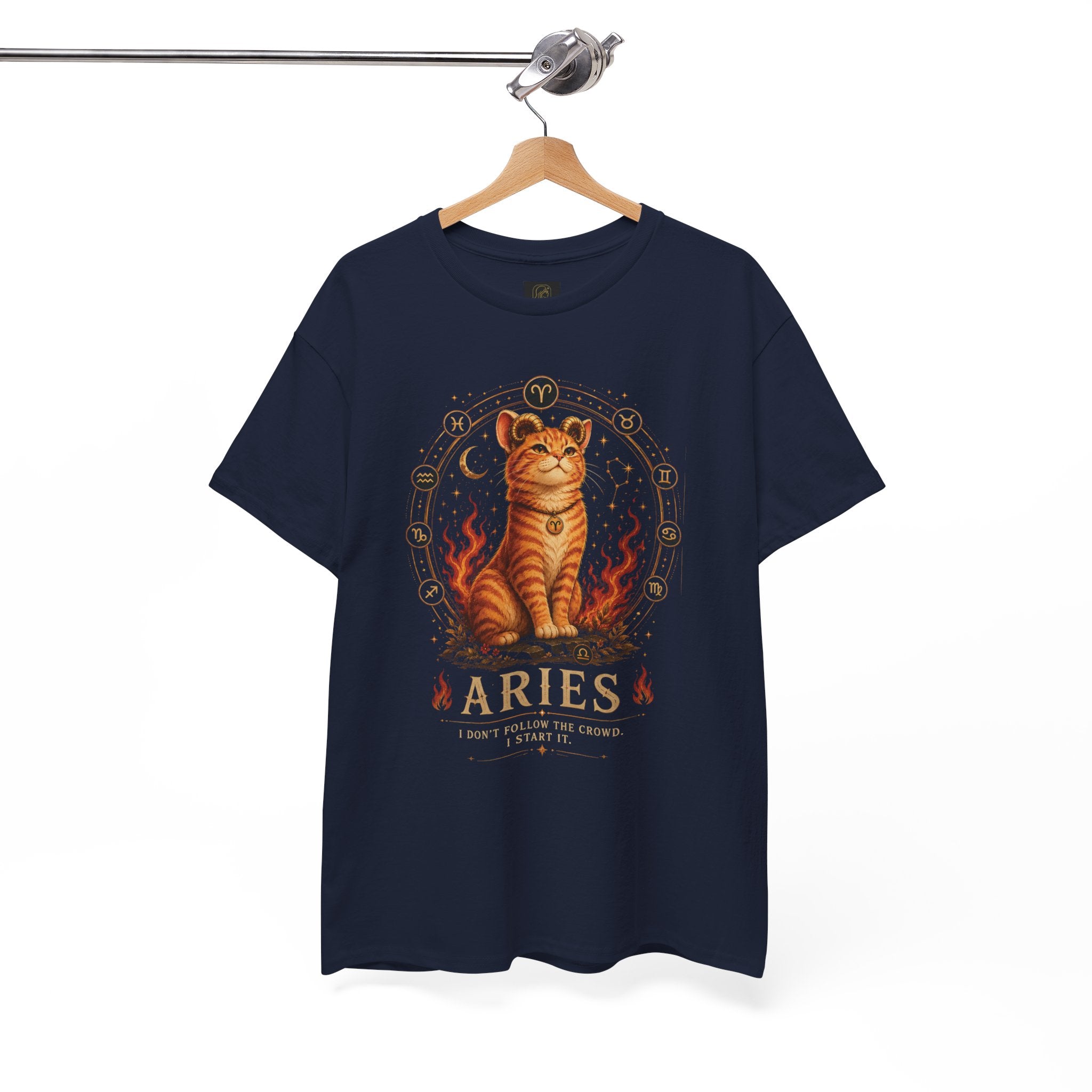 Aries Cat Zodiac Tee