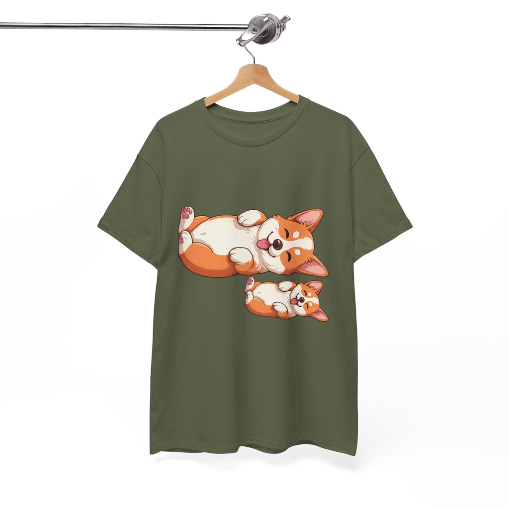 Corgi Pals Cute Cartoon Tee 🐶✨