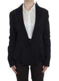 Exte Black Stretch Single Breasted Blazer Jacket